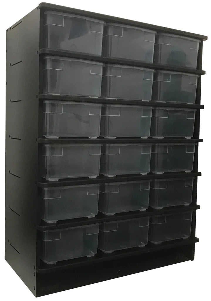 AP(330) STANDARD RACK - 8 SHELVES HIGH IN BLACK/BACK HEAT (OVERSTOCK)