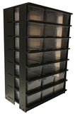 AP(330) ECONOMY RACK - 8 SHELVES HIGH IN BLACK- (OVERSTOCK)