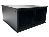 APS(T1) BLACK/SLIDING GLASS - 24L X 24D X 12H (OVERSTOCK)