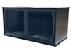 APS(T12) BLACK/SLIDING GLASS - 48L X 24D X 24H (OVERSTOCK)