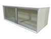 APS(T11) WHITE/SLIDING GLASS - 48L X 24D X 18H (OVERSTOCK)