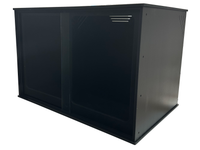 APS(T6) BLACK/SLIDING GLASS- 36L X 24D X 24H (OVERSTOCK)