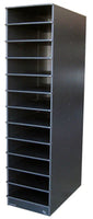 AP570(12) STANDARD RACK - 12 SHELVES HIGH IN BLACK/BELLY HEAT(OVERSTOCK)