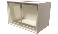 T6 (ORIGINAL SERIES)- BLACK/SLIDING GLASS - 36L X 24D X 24H (OVERSTOCK)