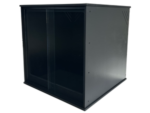 APS(A8) BLACK/SLIDING GLASS DOORS -24L X 24D X 24H (OVERSTOCK)