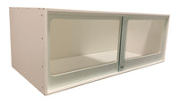 T11 (ORIGINAL SERIES)- WHITE/SLIDING GLASS - 48L X 24D X 18H (OVERSTOCK)