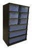 AP(375)COMBO STANDARD RACK - 10 SHELVES HIGH IN BLACK/BELLY HEAT (OVERSTOCK)