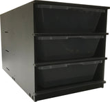 APCB70(3) STANDARD RACK - 3 SHELVES HIGH IN BLACK/BELLY HEAT- (OVERSTOCK)